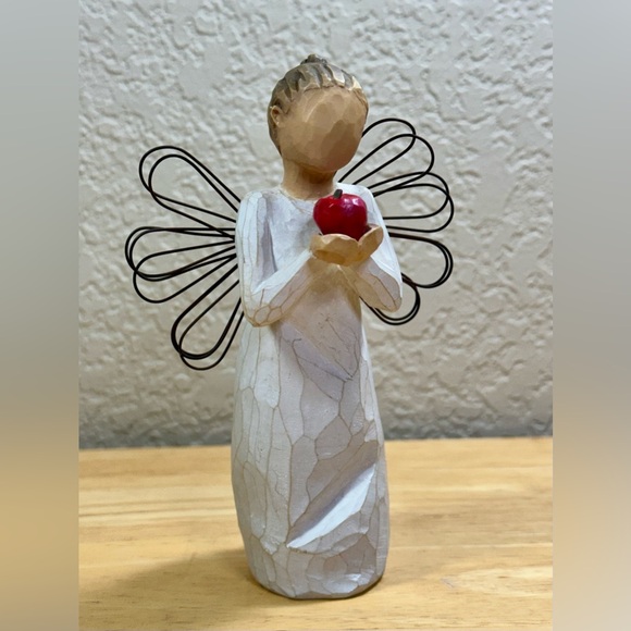 WILLOW TREE You’re The Best Angel With Apple Susan Lordi 2010 DEMDACO 5.25" - Picture 2 of 11